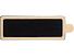 USB 2.0- флешка на 32 Гб c подсветкой логотипа Hook LED, темно-серый, красная подсветка