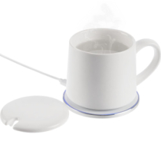 Кружка с подогревом и беспроводной зарядкой dualBase ver. 2.0 Matt, белая
