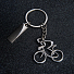 Брелок SILV CYCLIST; 4,0 x 4,0 x 0,4 см; металл, серебристый