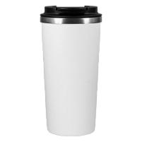 Термокружка вакуумная Palermo, белая, зернистое покрытие