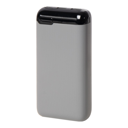 Универсальный аккумулятор Num 20 (20000 мАч), серый, 14,6х7.0х2,75 см, серый