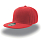Бейсболка SNAP BACK, 6 клиньев, пластиковая застежка, красный