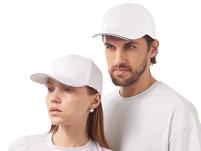 Кепка со светоотражающим кантом, белый