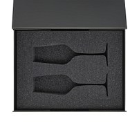 Ложемент под 2 бокала для шампанского (рифленое стекло) в среднюю коробку-трансформер (арт. 695721)