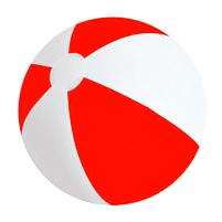 Мяч надувной "ЗЕБРА" 45 см, красный, белый