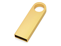 USB 2.0-флешка на 8 Гб с мини чипом и круглым отверстием, золотистыйй USB 2.0-флешка на 8 Гб с мини чипом и круглым отверстием, золотистыйй