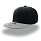 Бейсболка SNAP BACK, 6 клиньев, пластиковая застежка, черный, серый