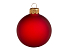 Стеклянный шар красный матовый, заготовка шара 6 см, цвет 12, матовый