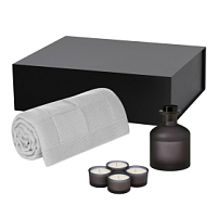 Подарочный набор Sento, Cella Soft, серый (свеча, диффузор, плед) Подарочный набор Sento, Cella Soft, серый (свеча, диффузор, плед)