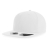 Бейсболка JAMES,6 клиньев,плоский козырек,ПВС застежка, белый