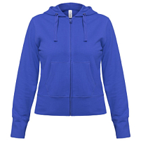 Толстовка женская Hooded Full Zip ярко-синяя