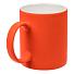 Кружка Promo Soft с покрытием софт-тач, оранжевая