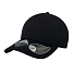 Бейсболка UNI-CAP PIQUET, без панелей и швов, без застежки, черный