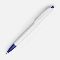 Ручка шариковая Tick, белая с синим