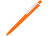 Ручка пластиковая трехгранная шариковая Lateen, оранжевый/белый