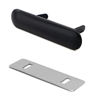 Шильд металлический (5.1*1, Чёрный матовый никель