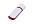 USB-флешка на 16 Гб с цветными вставками, цвет: красный, белый
