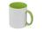 Кружка для сублимации Sublime Color, белый/зеленое яблоко