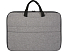 Эко- чехол для ноутбука Libra 2 в 1 из переработанного пластика, серый яркий