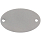 Шильдик металлический Alfa Oval, серебристый