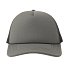 Бейсболка RAPPER-S, 5 клиньев, пластиковая застёжка, темно-серый, черный