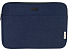 Чехол для 14-дюймового ноутбука Joey объемом 2 л из брезента, переработанного по стандарту GRS, темно-синий