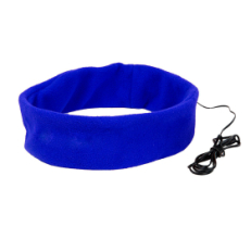 Наушники проводные MARKIZ с повязкой, синий, флис, синий