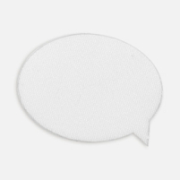 Наклейка тканевая Lunga Bubble, M, белая