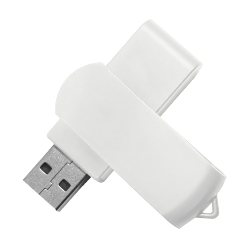 USB flash-карта SWING (8Гб), белый, 6,0х1,8х1,1 см, пластик, белый