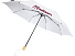 Birgit, складной ветроустойчивой зонт диаметром 21 дюйм из переработанного ПЭТ, белый
