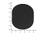 ПАТЧ ОВАЛ soft-touch (чёрный) 6,0 х 5,0 см