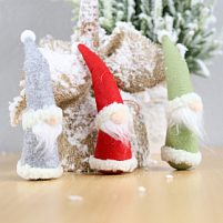 Новогоднее украшение рождественские гномы Гехайм (набор 3шт), Мультиколор