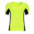 Футболка женская для бега SYDNEY WOMEN 180, неоновый желтый
