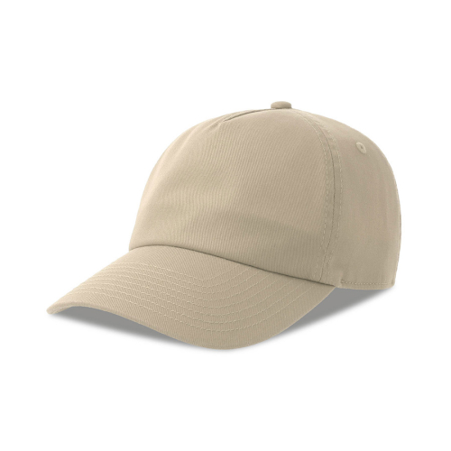 Бейсболка DAD HAT-S, 5 клиньев, металлическая застежка, песочный