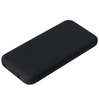 Внешний аккумулятор с подсветкой Luce 10000 mAh, черный Внешний аккумулятор с подсветкой Luce 10000 mAh, черный