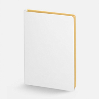 Ежедневник Nebraska Flex, недатированный, белый с золотистым