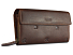 Кошелек Mano Don Leon, натуральная кожа в коричневом цвете, 19 х 10 см