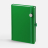 Ежедневник Favor Metal, недатированный, ярко-зеленый