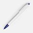 Ручка шариковая Tick, белая с синим