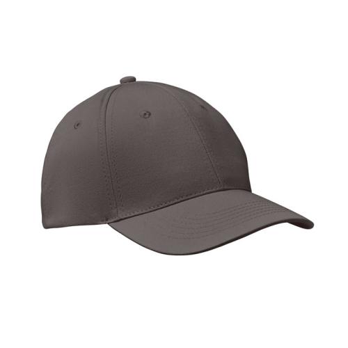 6 panels baseball cap, каменный серый
