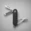 Нож перочинный Stinger, 62 мм, 4 функции, материал рукояти алюминий (черный), в картонной коробке