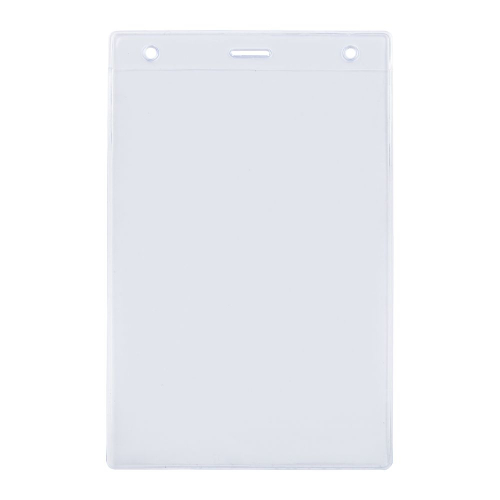 Карман для бейджа Lucid, вертикальный, из фактурного ПВХ