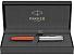 Перьевая ручка Parker Sonnet Essentials Orange SB Steel CT, перо: F, цвет чернил black, в подарочной упаковке.
