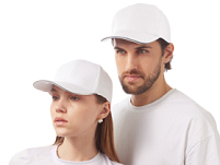 Кепка со светоотражающим кантом, белый Кепка со светоотражающим кантом, белый