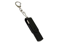 USB-флешка на 64 Гб 2 в 1 поворотный механизм, c дополнительным разъемом Type-C с одноцветным металлическим клипом, черный