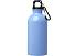 Одностенная бутылка для воды с карабином Oregon, изготовленная из нержавеющей стали, сертифицированной по стандарту RCS, объемом 400 мл - Cloud Blue