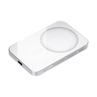 Внешний аккумулятор Artex PD 5000mAh с функцией беспроводной зарядки 15W, серебряный