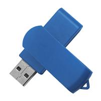 USB flash-карта SWING (8Гб), синий, 6,0х1,8х1,1 см, пластик, синий