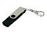 Флешка с поворотным механизмом, c дополнительным разъемом Micro USB, 64 Гб, черный