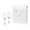 Подарочный набор 2 бокала для шампанского Бланш (Blanche) в большом подарочном пакете